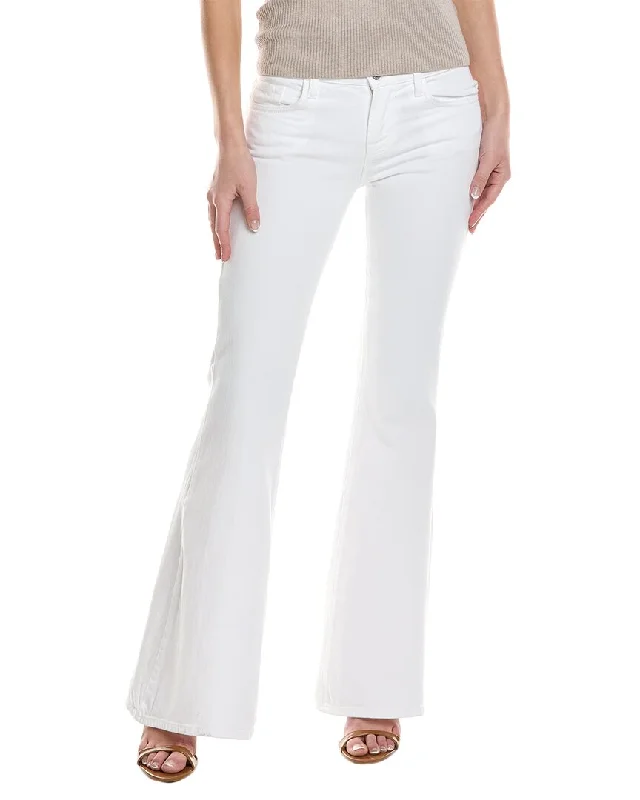 Fashion Forward Outfits 7 For All Mankind Brilliant White Low-Rise Flare Jean