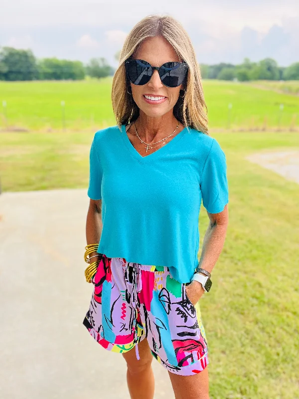 Flash Sale WAVE RUNNER TOP- DEEP SKY--SUMMER SALE