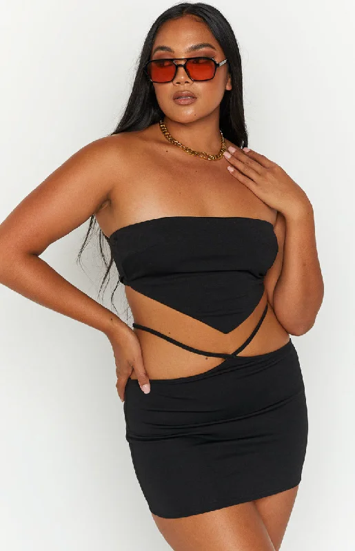 Best Prices Of The Season Jhai Black Bandana Top