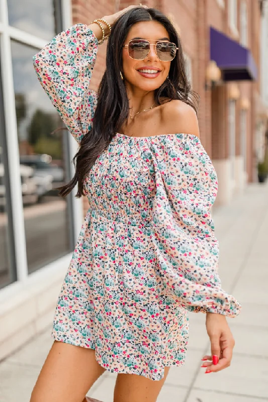 Big Savings On Rustic Countryside Styles See You Later Multi Square Neck Printed Romper FINAL SALE