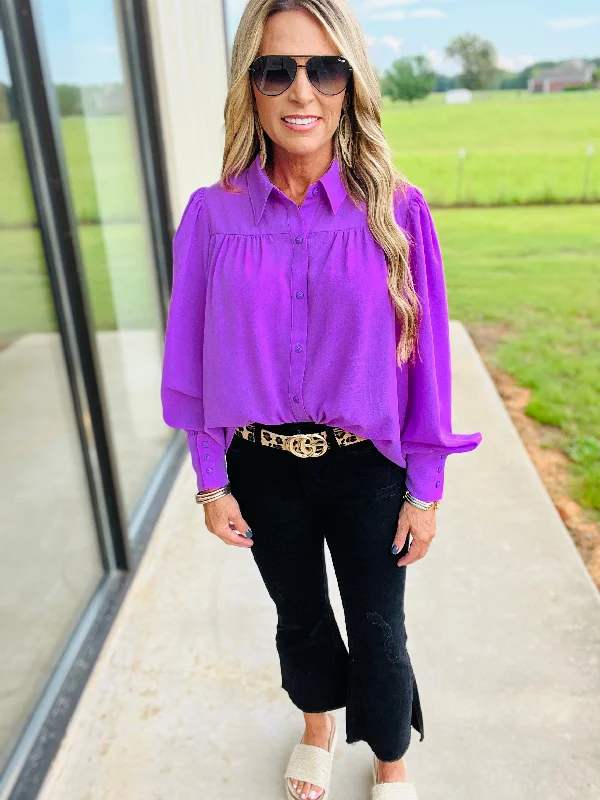 Seasonal Trends THE PROPER TOP --PURPLE