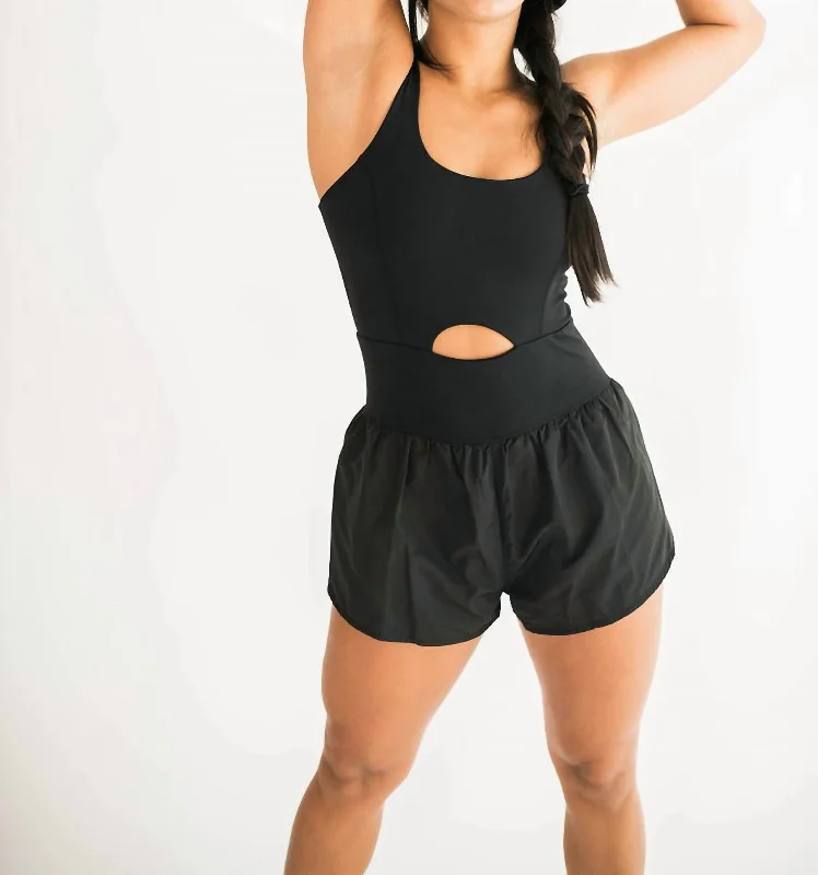 Huge Markdowns Joy Athletic Romper In Black