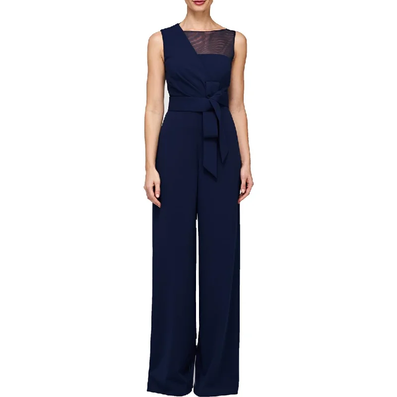 Fashion Deal Aubree Womens Oversize Bow Wide Leg Jumpsuit