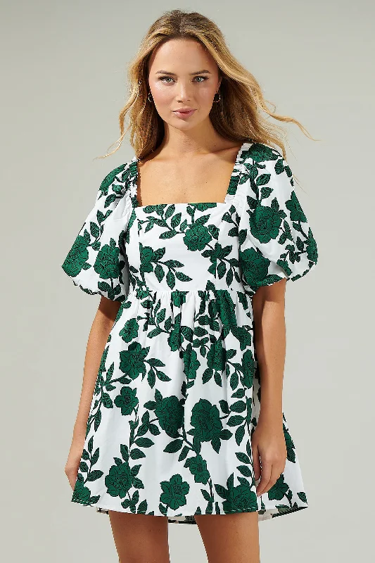 Gorgeous Glamour Collection Kane Floral Marion Babydoll Mini Dress