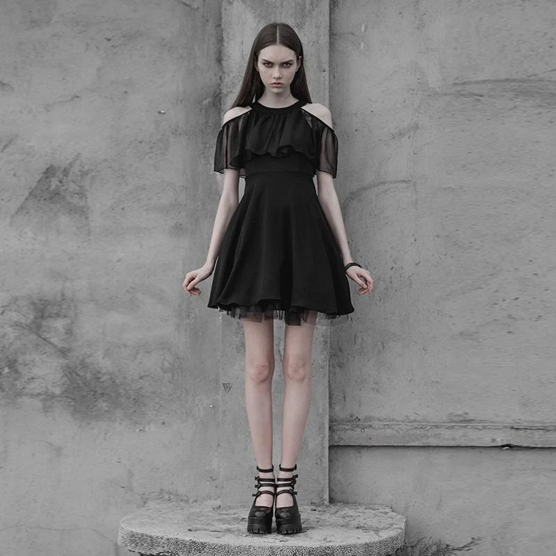 Stay Ahead In Style Women's Cape Sleeved Punk Dress