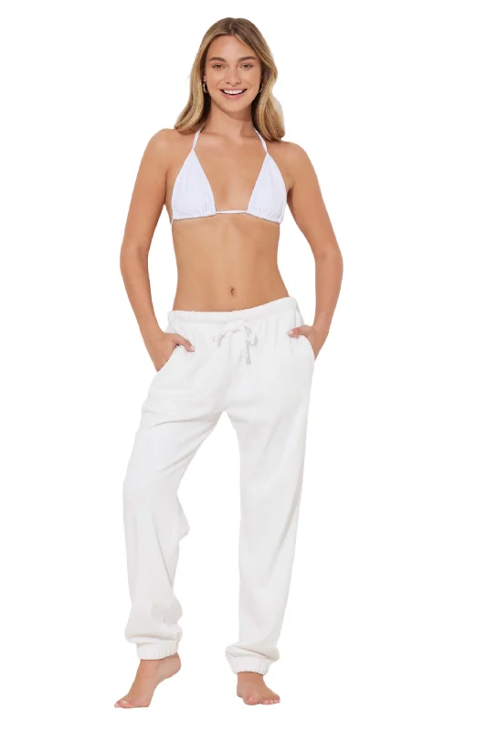 Everyday Basics Vintage Havana/Ocean Drive Garment Dyed Jogger F12023 White